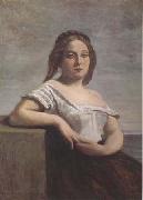 La blonde Gasconne (mk11)  Jean Baptiste Camille  Corot